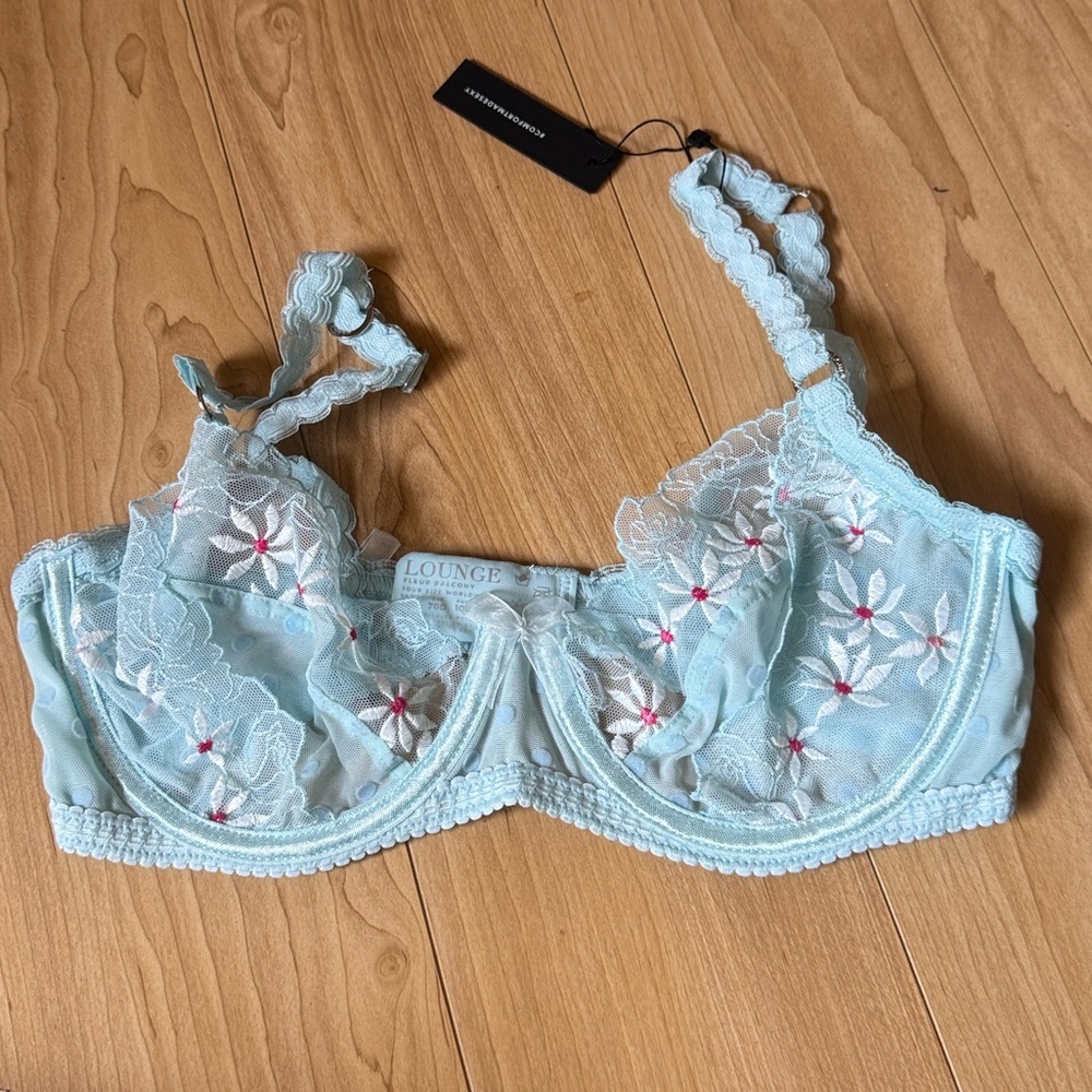 Lounge Fleur Balcony Bra Blue